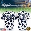 Utah State Aggies Football Cow Print Gameday 2026 Graphic T Shirt, Viral 3D Graphic Tee Utah State Aggies Football Cow Print Gameday 2026 Graphic T Shirt