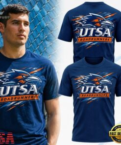 UTSA Roadrunners Los Correcaminos 2026 Navy Graphic T Shirt, Viral 3D Graphic Tee Utsa Roadrunners Los Correcaminos 2026 Navy Graphic T Shirt
