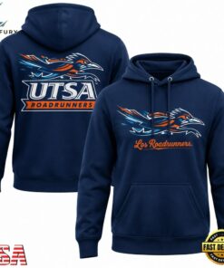 UTSA Roadrunners Los Correcaminos 2026 Navy Pullover Hoodie, Viral 3D Graphic Tee Utsa Roadrunners Los Correcaminos 2026 Navy Pullover Hoodie