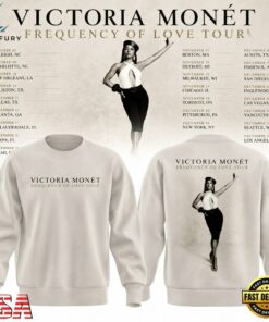 Victoria Monét Frequency Of Love Tour 2026 Graphic Sweatshirt, Trending Music 3D Tee Victoria Monet Frequency OF Love Tour 2026 Graphic Sweatshirt