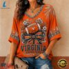 Virginia Cavaliers NCAA Vintage Floral Bow V Neck T Shirt, NCAA V Neck Fan Shirt Virginia Cavaliers Ncaa Vintage Floral Bow V Neck T Shirt