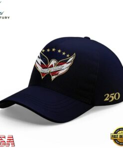 Washington Capitals Celebrating the 250th Anniversary of America Cap, Fashion Baseball Cap Washington Capitals Celebrating The 250th Anniversary OF America Cap