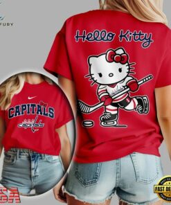 Washington Capitals NHL x Hello Kitty Unisex 3D Shirt, NHL Hockey 3D Shirt Washington Capitals Nhl X Hello Kitty Unisex 3D Shirt