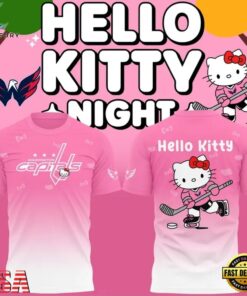 Washington Capitals x Hello Kitty 2026 Limited edition T Shirt, Viral 3D Graphic Tee Washington Capitals X Hello Kitty 2026 Limited Edition T Shirt