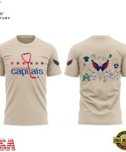 Washington Capitals x Nurse Appreciation Night 2026 Special New T Shirt, Viral 3D Graphic Tee Washington Capitals X Nurse Appreciation Night 2026 Special New T Shirt
