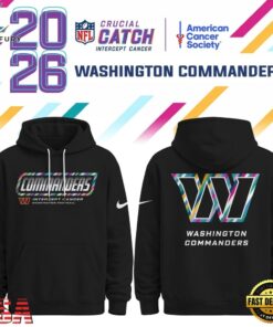 Washington Commanders NFL Crucial Catch 2026 Limited Edition Black Hoodie Shirt, Sports Fans 3D Shirt Washington Commanders Nfl Crucial Catch 2026 Limited Edition Black Hoodie Shirt
