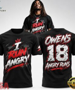 Washington Commanders Tyler Owens I Run Angry 2026 Black 3D Shirt, Viral 3D Graphic Tee Washington Commanders Tyler Owens I Run Angry 2026 Black 3D Shirt