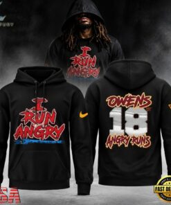 Washington Commanders Tyler Owens I Run Angry 2026 Black Hoodie, Viral 3D Graphic Tee Washington Commanders Tyler Owens I Run Angry 2026 Black Hoodie