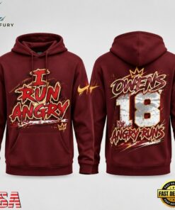 Washington Commanders Tyler Owens I Run Angry 2026 Red Hoodie, Viral 3D Graphic Tee Washington Commanders Tyler Owens I Run Angry 2026 Red Hoodie