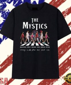 Washington Mystics Players Abbey Road Vintage Style Signatures T Shirt, Trendy 2D Print Shirt Washington Mystics Players Abbey Road Vintage Style Signatures T Shirt