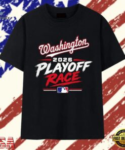 Washington Nationals 2026 Playoff Race Baseball T Shirt, Trendy 2D Print Shirt Washington Nationals 2026 Playoff Race Baseball T Shirt