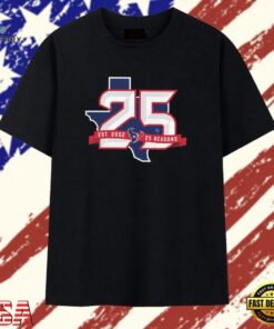 Will Anderson Jr. 51 Houston Texans 25th Season T Shirt, Trendy 2D Print Shirt Will Anderson JR 51 Houston Texans 25th Season T Shirt