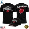Wisconsin Badgers Football Jump Around 2026 Graphic T Shirt, Viral 3D Graphic Tee Wisconsin Badgers Football Jump Around 2026 Graphic T Shirt