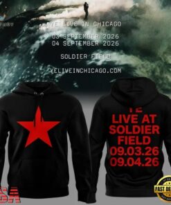 YE LIVE AT SOLDIER FIELD, 2026 Ye Live Concert Tour Black Hoodie, Trending Music 3D Tee YE Live AT Soldier Field 2026 YE Live Concert Tour Black Hoodie