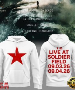 YE LIVE AT SOLDIER FIELD, 2026 Ye Live Concert Tour White Hoodie, Trending Music 3D Tee YE Live AT Soldier Field 2026 YE Live Concert Tour White Hoodie