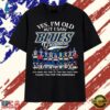 Yes I'm Old But I Saw Blues Greatness Thank You For The Memories T Shirt, Trendy 2D Print Shirt Yes I M Old But I Saw Blues Greatness Thank You For The Memories T Shirt