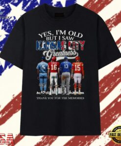 Yes I'm Old But I Saw Kansas City Greatness Signatures Graphic T Shirt, Trendy 2D Print Shirt Yes I M Old But I Saw Kansas City Greatness Signatures Graphic T Shirt