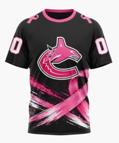 NHL Vancouver Canucks 2026 Hockey Pink Fights Breast Cancer Design Hoodie, TShirt, Sweatshirt, NHL Hockey 3D Shirt Nhl Vancouver Canucks 2026 Hockey Pink Fights Breast Cancer Design Hoodie Tshirt Sweatshirt 2