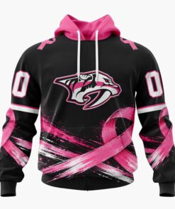 NHL Nashville Predators 2026 Hockey Pink Fights Breast Cancer Design Hoodie, TShirt, Sweatshirt, NHL Hockey 3D Shirt Nhl Nashville Predators 2026 Hockey Pink Fights Breast Cancer Design Hoodie Tshirt Sweatshirt 1