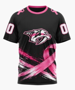 NHL Nashville Predators 2026 Hockey Pink Fights Breast Cancer Design Hoodie, TShirt, Sweatshirt, NHL Hockey 3D Shirt Nhl Nashville Predators 2026 Hockey Pink Fights Breast Cancer Design Hoodie Tshirt Sweatshirt 2