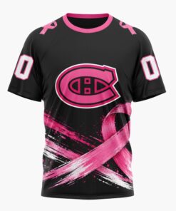 NHL Montreal Canadiens 2026 Hockey Pink Fights Breast Cancer Design Hoodie, TShirt, Sweatshirt, NHL Hockey 3D Shirt Nhl Montreal Canadiens 2026 Hockey Pink Fights Breast Cancer Design Hoodie Tshirt Sweatshirt 2