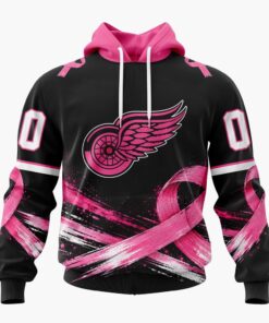 NHL Detroit Red Wings 2026 Hockey Pink Fights Breast Cancer Design Hoodie, TShirt, Sweatshirt, NHL Hockey 3D Shirt Nhl Detroit Red Wings 2026 Hockey Pink Fights Breast Cancer Design Hoodie Tshirt Sweatshirt 1