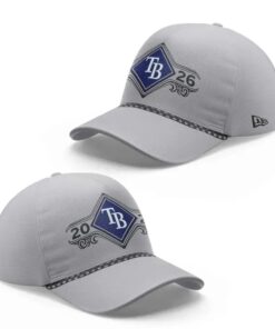 Tampa Bay Rays Gray 2026 MLB Division Series Champions Distressed Locker Room Take October Baseball Cap, Fashion Baseball Cap Tampa Bay Rays Gray 2026 Mlb Division Series Champions Distressed Locker Room Take October Baseball Cap