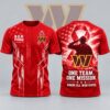 Washington Commanders NFL RED Friday One Team One Mission Patriotic Soldier Tribute T Shirt, Sports Fans 3D Shirt Washington Commanders Nfl Red Friday One Team One Mission Patriotic Soldier Tribute T Shirt