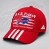 Buffalo Bills NFL RED Friday Patriotic American Flag Remember Everyone Deployed Three Stripe Baseball Cap, Football Limited Edition Cap Buffalo Bills Nfl Red Friday Patriotic American Flag Remember Everyone Deployed Three Stripe Baseball Cap
