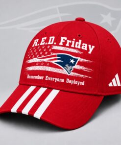 New England Patriots NFL RED Friday Patriotic American Flag Remember Everyone Deployed Three Stripe Baseball Cap, Football Limited Edition Cap New England Patriots Nfl Red Friday Patriotic American Flag Remember Everyone Deployed Three Stripe Baseball Cap