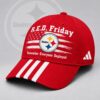 Pittsburgh Steelers NFL RED Friday Patriotic American Flag Remember Everyone Deployed Three Stripe Baseball Cap, Football Limited Edition Cap Pittsburgh Steelers Nfl Red Friday Patriotic American Flag Remember Everyone Deployed Three Stripe Baseball Cap