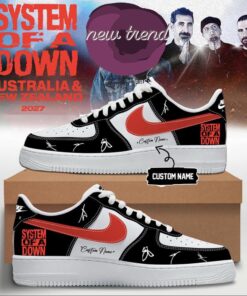 System Of A Down And Faith No More Australia x New Zealand Tour Signature Air Force 1 Shoes Sneakers, Music Lover AF1 Shoes System OF A Down And Faith NO More Australia X New Zealand Tour Signature Air Force 1 Shoes Sneakers