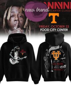 Tennessee Volunteers x Lil Wayne 20 Years of Carter Classics Concert in Food City Center Graphic Hoodie, Trending Music 3D Tee Tennessee Volunteers X Lil Wayne 20 Years OF Carter Classics Concert IN Food City Center Graphic Hoodie