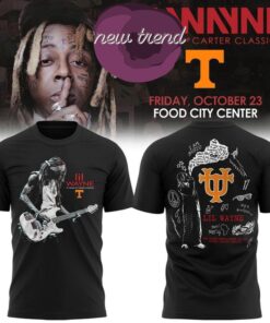 Tennessee Volunteers x Lil Wayne 20 Years of Carter Classics live in Tennessee 2026 Graphic 3D Shirt, Trending Music 3D Tee Tennessee Volunteers X Lil Wayne 20 Years OF Carter Classics Live IN Tennessee 2026 Graphic 3D Shirt