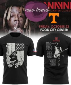 Tennessee Volunteers x Lil Wayne 20 Years of Carter Classics live in Tennessee 2026 Limited T Shirt, Trending Music 3D Tee Tennessee Volunteers X Lil Wayne 20 Years OF Carter Classics Live IN Tennessee 2026 Limited T Shirt