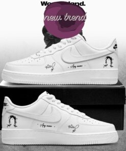Miley Cyrus Something Beautiful Album 2026 Limited Edition White Air Force 1 Shoes Sneakers, Music Lover AF1 Shoes Miley Cyrus Something Beautiful Album 2026 Limited Edition White Air Force 1 Shoes Sneakers