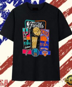 2026 NBA Finals San Antonio Spurs vs New York Knicks T Shirt, Trendy 2D Print Shirt 2026 Nba Finals San Antonio Spurs VS New York Knicks T Shirt