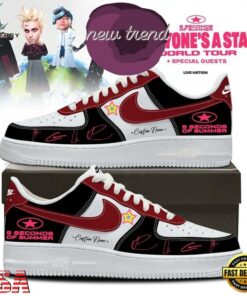 5 Seconds of Summer EVERYONE A STAR 2026 Customized Air Force 1 Shoes Sneakers, Music Lover AF1 Shoes 5 Seconds OF Summer Everyone A Star 2026 Customized Air Force 1 Shoes Sneakers