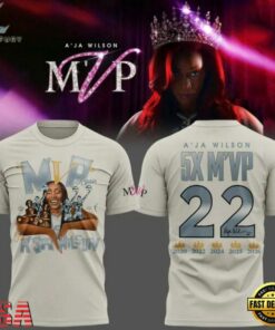 A’ja Wilson 22 Las Vegas Aces WNBA MVP Commemorative 2026 T Shirt, Viral 3D Graphic Tee A JA Wilson 22 Las Vegas Aces Wnba Mvp Commemorative 2026 T Shirt