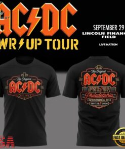ACDC Exclusive Philadelphia Event Shirt, POWER UP TOUR 2026 T Shirt, Trending Music 3D Tee Acdc Exclusive Philadelphia Event Shirt Power UP Tour 2026 T Shirt