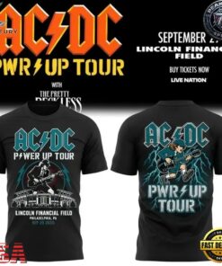 ACDC Pwr Up Tour Lincoln Financial Field Philadelphia PA Sep 29 2026 T Shirt, Trending Music 3D Tee Acdc Pwr UP Tour Lincoln Financial Field Philadelphia PA Sep 29 2026 T Shirt
