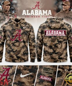 Alabama Crimson Tide 2026 Military Appreciation Camo Hoodie, Viral 3D Graphic Tee Alabama Crimson Tide 2026 Military Appreciation Camo Hoodie