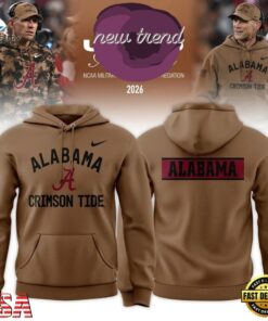 Alabama Crimson Tide 2026 Military Appreciation Limited Edition Hoodie, Viral 3D Graphic Tee Alabama Crimson Tide 2026 Military Appreciation Limited Edition Hoodie