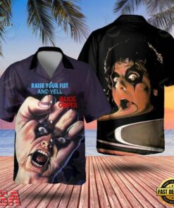 Alice Cooper Raise Your Fist and Yell Hawaiian Shirt, Music Fan Hawaiian Shirt Alice Cooper Raise Your Fist And Yell Hawaiian Shirt