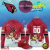 Arizona Cardinals x SpongeBob Limited Edition Personalized Hoodie, Viral 3D Graphic Tee Arizona Cardinals X Spongebob Limited Edition Personalized Hoodie