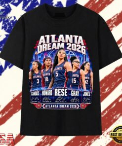Atlanta Dream 2026 Canada Howard Rese Gray Jones T Shirt, Trendy 2D Print Shirt Atlanta Dream 2026 Canada Howard Rese Gray Jones T Shirt