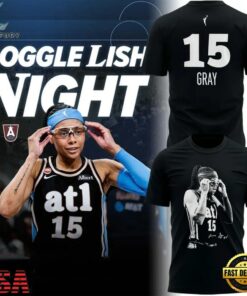 Atlanta Dream Allisha Gray GOGGLE LISH NIGHT T Shirt, Viral 3D Graphic Tee Atlanta Dream Allisha Gray Goggle Lish Night T Shirt