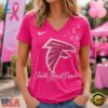 Atlanta Falcons 2026 NFL Tackle Breast Cancer V neck T Shirt, NFL Team V Neck Tee Atlanta Falcons 2026 Nfl Tackle Breast Cancer V Neck T Shirt