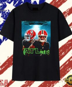 Atlanta Falcons ATLliens Football Players T Shirt, Trendy 2D Print Shirt Atlanta Falcons Atlliens Football Players T Shirt