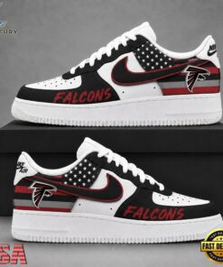 Atlanta Falcons NFL American Flag Football Team Limited Air Force 1 Shoes Sneakers, NFL Fan AF1 Shoes Atlanta Falcons Nfl American Flag Football Team Limited Air Force 1 Shoes Sneakers